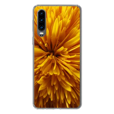 Produktbild von MuchoWow® Handyhülle Schutzhülle Hülle für Huawei P30 Löwenzahn - Gelb - Abstrakt Silikon Softcase Handy Hülle - Kartenbesitzer