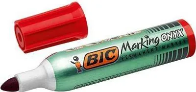 Image de BIC Marking ONYX 1482 marqueur indélébile Pointe ogive Rouge 12 pièce(s)