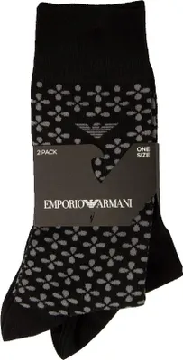 Immagine prodotto di Calze uomo EMPORIO ARMANI 2 paia di calze corte cotone con logo calzini articolo 302302 3F274 calza 2 pack corta, EU 39/46 - UK 5/12 - USA 6,5/13,5 - CN 28/30, Cotone 73%,Poliammide 26%,Spandex 1%