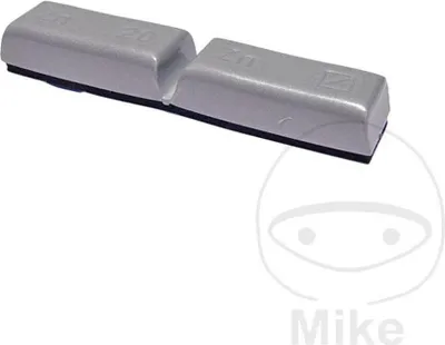 Productafbeelding van Set van 25 wielbalansgewichten, JMP-stickers, zilverkleurig, 20 gram