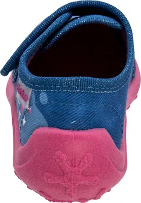Produktbild von Fischer Kinder Hausschuh Mädchen mit Einhorn und Stern Digitalprint Boogy 532332, Größe:32 EU, Farbe:Blau