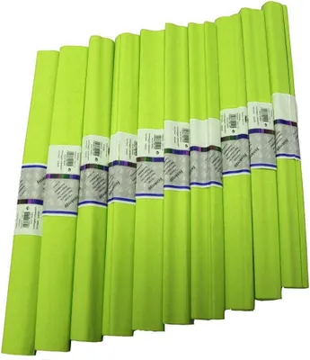 Produktbild von WEROLA Feinkrepp APFELGRÜN 10 Rollen 50x250cm Rolle (Nr....