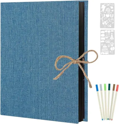 Obrázek produktu pro AIOR Retro samolepicí fotoalbum Linen Scrapbook 60 černých stran