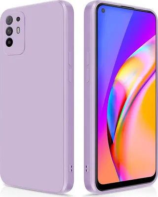 Produktbild von Silikon Hülle für OPPO A94 5G Flüssigsilikon Dünn Gel Gummi Matt Kratzfeste Schutzhülle Lila