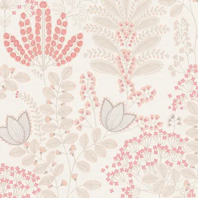 Immagine prodotto di Profhome 393492-GU Carta da parati floreale Rosa crema-bianco Grigio Rosa antico 5,33 m2