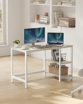 Obrázek produktu pro Počítačový stůl VASAGLE Stůl se 2 policemi 120 x 75 x 60 cm
