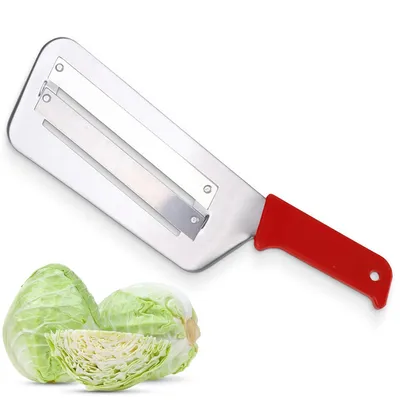 Obrázok produktu pre Dvojitý krájač na kapustu a zeleninu z nehrdzavejúcej ocele – Ostré čepele, ergonomická rukoväť, vhodný do umývačky - Shredder