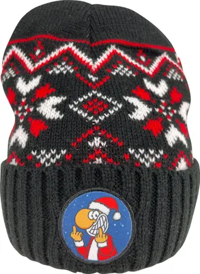 Produktbild von Ralph Ruthe Mütze - XMAS Winter Wollmütze Strickmütze Wintermütze Beanie Schwarz Rot
