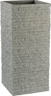Produktbild von Parkside Galway Pflanzsäule Blumenkübel Blumentopf grau ca. L26,6xB26,6xH60 cm
