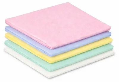 Produktbild von 40 Stück Allzwecktücher 38x38 cm Vliestücher in 4 Farben 1/4 Faltung Putztücher Reinigungstücher 110 g/m² Spültücher Haushaltstücher Putzlappen saugstark & reißfest Küchentuch
