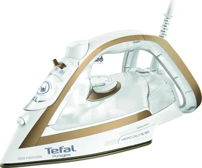 Obrázek produktu pro Tefal Puregliss FV8042, Suché i parní žehlení, Durilium AirGlide Autoclean soleplate, 2 m, 280 g/min, Bronzová, Bílá, 50 g/min