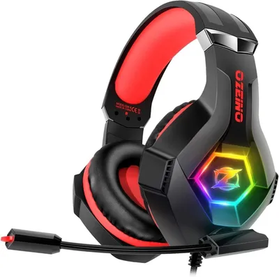 Produktbild von Professioneller immersiver Surround-Sound für Ps4 Ps5 PC Kopfhörer mit RGB Licht und Stereo Surround, Kopfhörer mit Mikrofon für Xbox Switch Xbox One