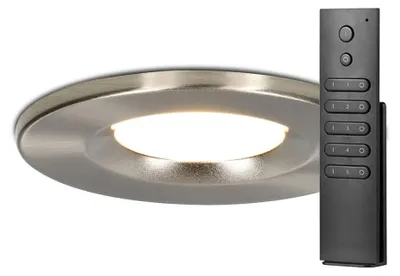 Produktbild von hoftronic LED Einbaustrahler 6W 2700K IP65 Edelstahl dimmbar 8er Set