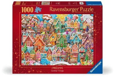 Produktbild von Erwachsenenpuzzle 1000 Teile - Das Dorf der Weihnachtsplätzchen