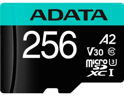 Obrázek produktu pro ADATA Premier Pro, 256 GB, MicroSDXC, Třída 10, UHS-I, 100 MB/s, 80 MB/s