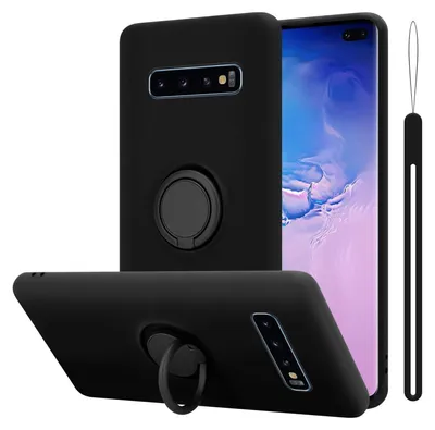Produktbild von Cadorabo Hülle für Samsung Galaxy S10 4G Schutz Hülle in Schwarz Handyhülle TPU Etui Case Cover