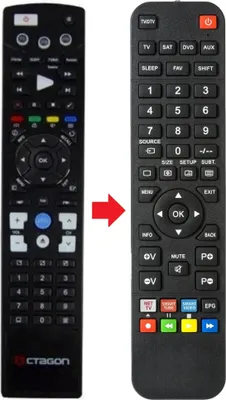 Produktbild von Fernbedienung geeignet für OCTAGON SF1028HD-NOBLENCE