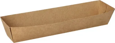 Produktbild von 700 Papstar Snacktrays, Pappe pure 3 cm x 3,3 cm x 18,5 cm braun 89104