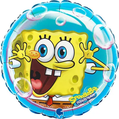 Produktbild von Folienballon, Rund, Spongebob, 46cm, Grabo
