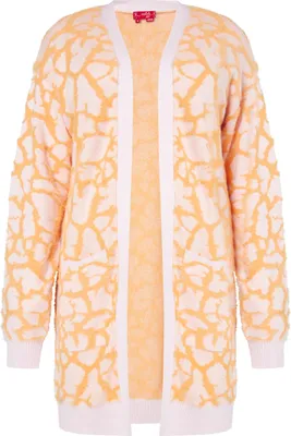 Image de Cardigan SWIRLY pour femmes - orange rose, XS