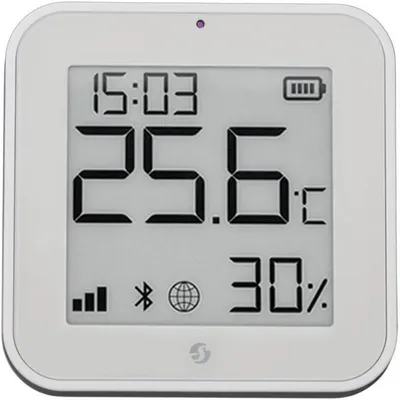 Immagine prodotto di Shelly BLU H&T Display ZB - Sensore Zigbee per la temperatura ambiente con display, bianco