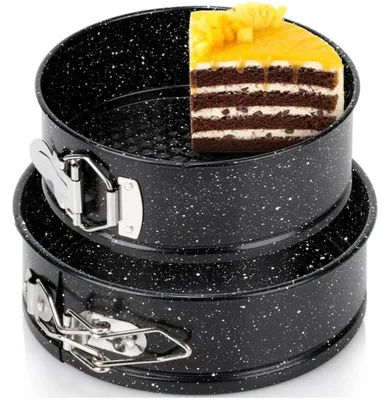 Zdjęcie produktu dla Vilde | Springform - 12/14 cm - Nieprzywierająca - Granitowa powłoka - Szczelna - Forma do ciasta - Forma do ciasta - 2 szt.