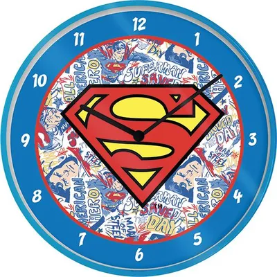 Zdjęcie produktu dla Logo zegara ściennego Superman