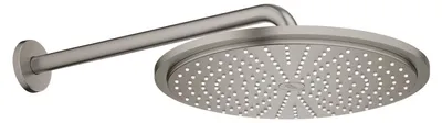 Image de GROHE Ensemble douche de tête et bras 380 mm, 1 jet - Hard Graphite brossé - 26066AL1