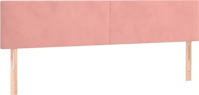 Obrázek produktu pro vidaXL Čela postele, růžová, 180 x 5 x 78/88 cm, samet