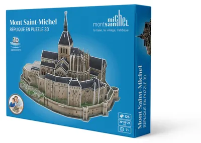 Zdjęcie produktu dla Puzzle 3D – – Mont Saint-Michel – 125 elementów – od 7 lat
