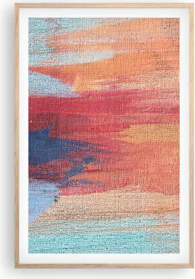 Produktbild von Gerahmtes Poster - Rahmen in heller Eiche - Die Farben Farben Abstraktion - 61x91,5 cm - Wand Bild - Wanddeko - Wandbilder - Kunstposter - Wandposter - Bilderrahmen - Bilder - P2NPA61x91-5069