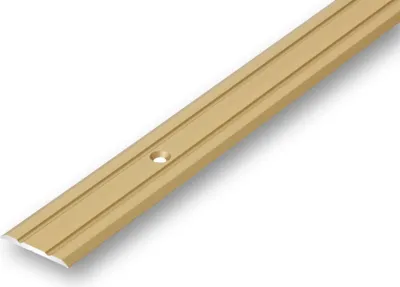 Produktbild von (8,80EUR/m) Übergangsprofil 25 x 1000 mm goldfarben zum Schrauben flach Nahtdeckprofil Dehnungsfugenprofil Abdeckleiste