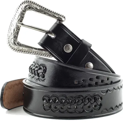 Produktbild von Ledergürtel Westerngürtel Cowboygürtel »WG-56« Schwarz