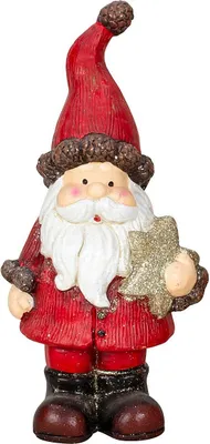 Produktbild von Mel-O-Design 2956 Nikolaus rot stehend Stern