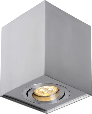 Produktbild von Deckenleuchte Aufbauleuchte Downlight Eckig Aluminium silber GU10 Fassung schwenkbar