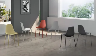 Produktbild von Frida - Gelber Stuhl aus Polypropylen 4-tlg