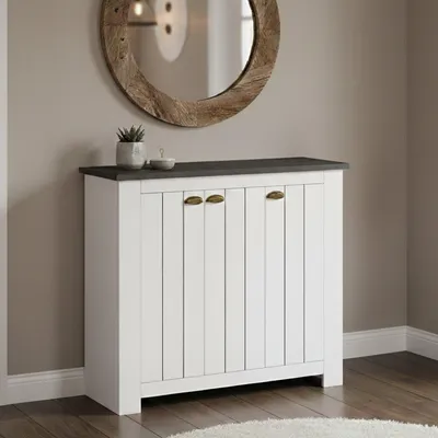 Immagine prodotto di Dmora Scarpiera Seprio 42x114x100h cm Bianco, 30 Paia 3 Ante Italy
