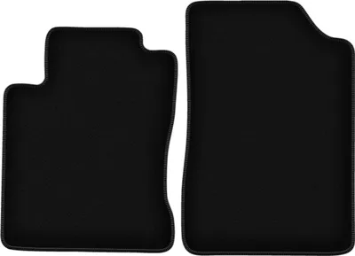 Produktbild von Wielganizator Velours-Autoteppiche vorne – passend für Mazda MX-3 (Coupe, Bj. 1991-1998) – schwarz, passgenau, mit Befestigungen set 2 Stk.