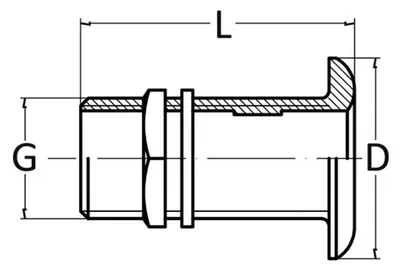 Image de Diffuseur de bord en laiton naturel 1" , 1 pièce