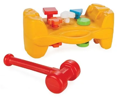 Produktbild von Pilsan 03272 Hammerspiel ab 10 Monate, Motorikspiel, bunte Formen, Hammer