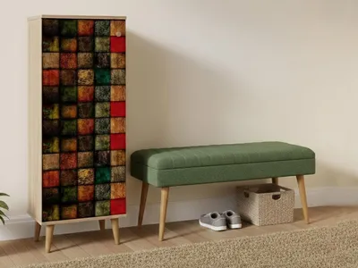 Produktbild von Podgorica - Garderobenschrank, 50x38x135 cm, Eichebraun, 16 Paar