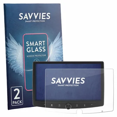 Produktbild von 2x Savvies Schutzglas Folie für Eonon UX6SK2-PLUS 9H Panzer Schutzfolie Glas Displayschutz klar transparent