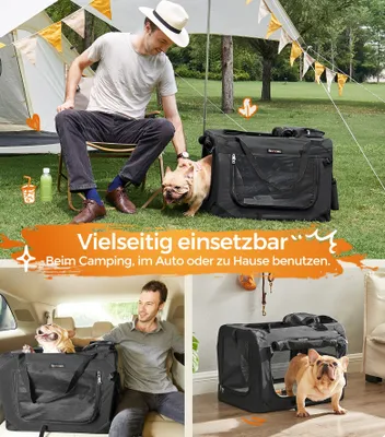 Produktbild von Feandrea Hundebox faltbar, Transportbox Hund, S, Hundetasche, Oxford-Gewebe