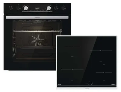 Produktbild von Gorenje Major domestic appliances set, Zonen-Induktionskochfeld, 4 Zone(n), Schwarz, Berührung, 59,5 cm, 52 cm