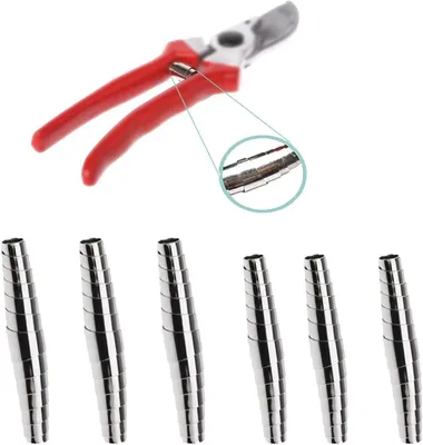 Produktbild von Ersatzfedern für Gartenschere, Metall Coilfedern, 6 Stück, 6 cm und 8 cm, für Gartengeräte
