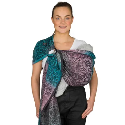 Produktbild von HOPPEDIZ Babytragetuch Ring-Sling kbA Jaipur black