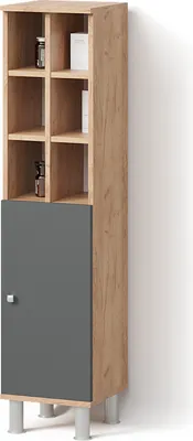 Immagine prodotto di Mobiletto bagno Livinity Fucino Antracite 30 x 130.6 cm porta grande, Model 52556