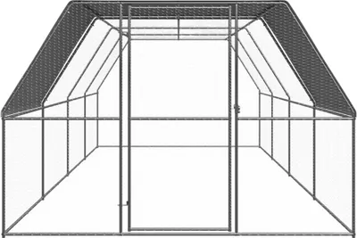 Obrázok produktu pre vidaXL Vonkajšia klietka pre kurčatá 3x8x2 m Pozinkovaná oceľ