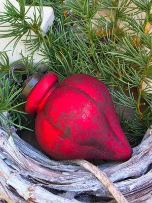 Produktbild von Weihnachtskugel Zapfen Zipala, rot