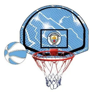 Produktbild von Team Merchandise Mini-Basketballset - Manchester City - Indoor Basketballspaß